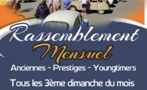 Dimanche 21 juin 2026 – Rassemblement anciens véhicules MASG de 10h00 à 13h00 place de la Mairie.